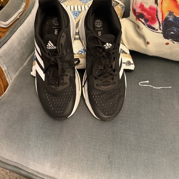 adidas Shoes - adidas Black and White Athletic Trainers
